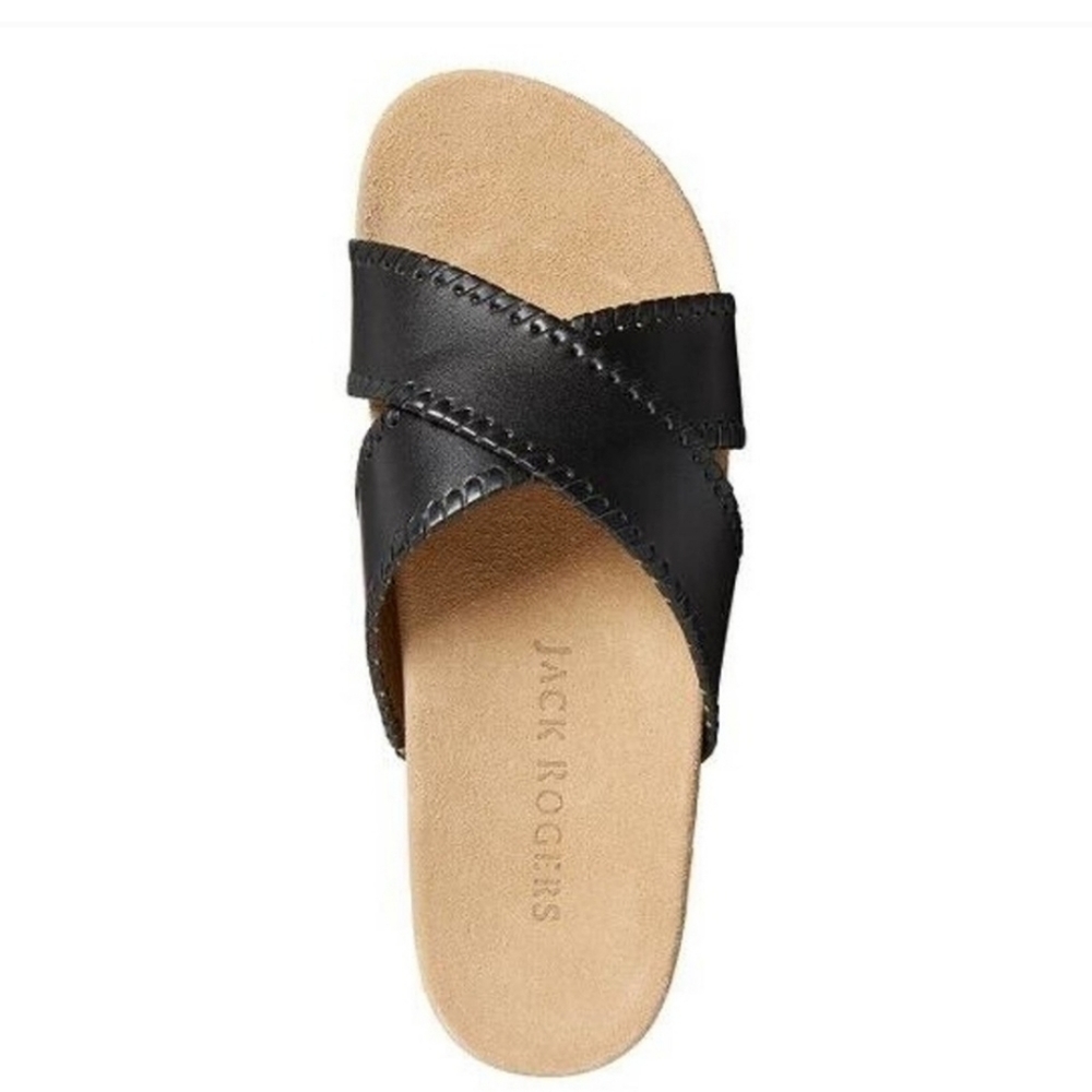 Jack Rogers Black and Tan Sandals